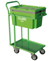 Clean Box med lokk, nedsenkningskurv, hjulsett